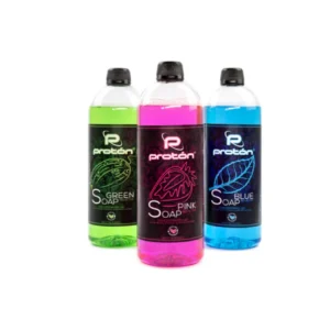 תמונה של סבון ירוק מבית פרוטון עם 3 צבעים וריחות שונים